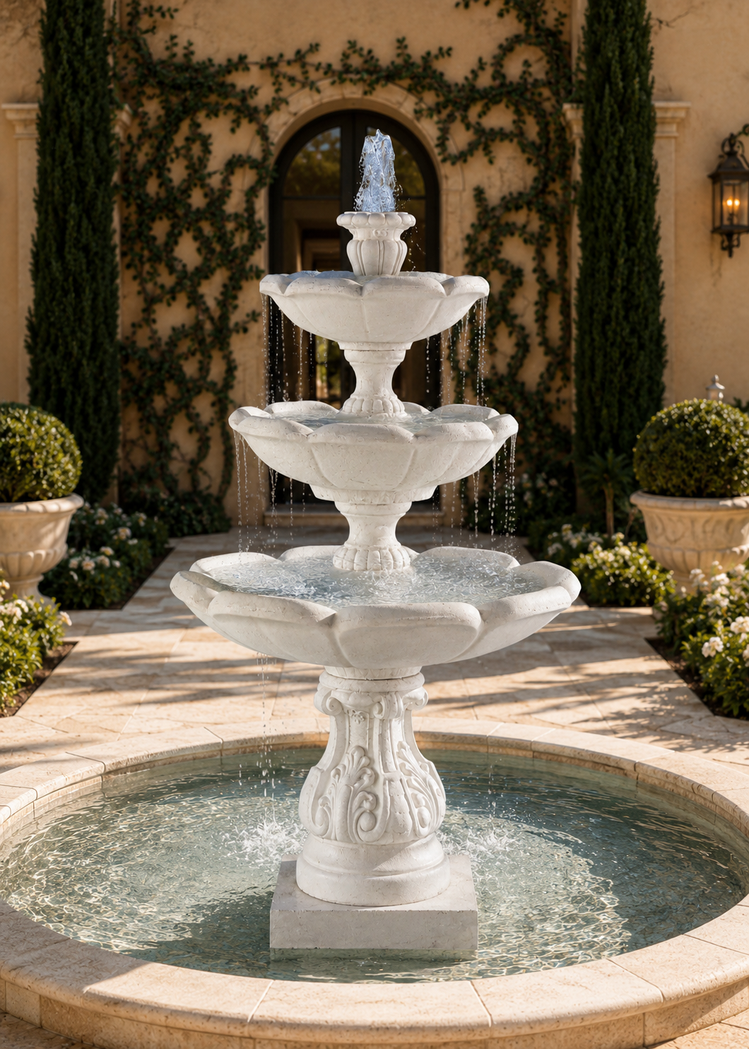 3 Tier Petal Water Fountain