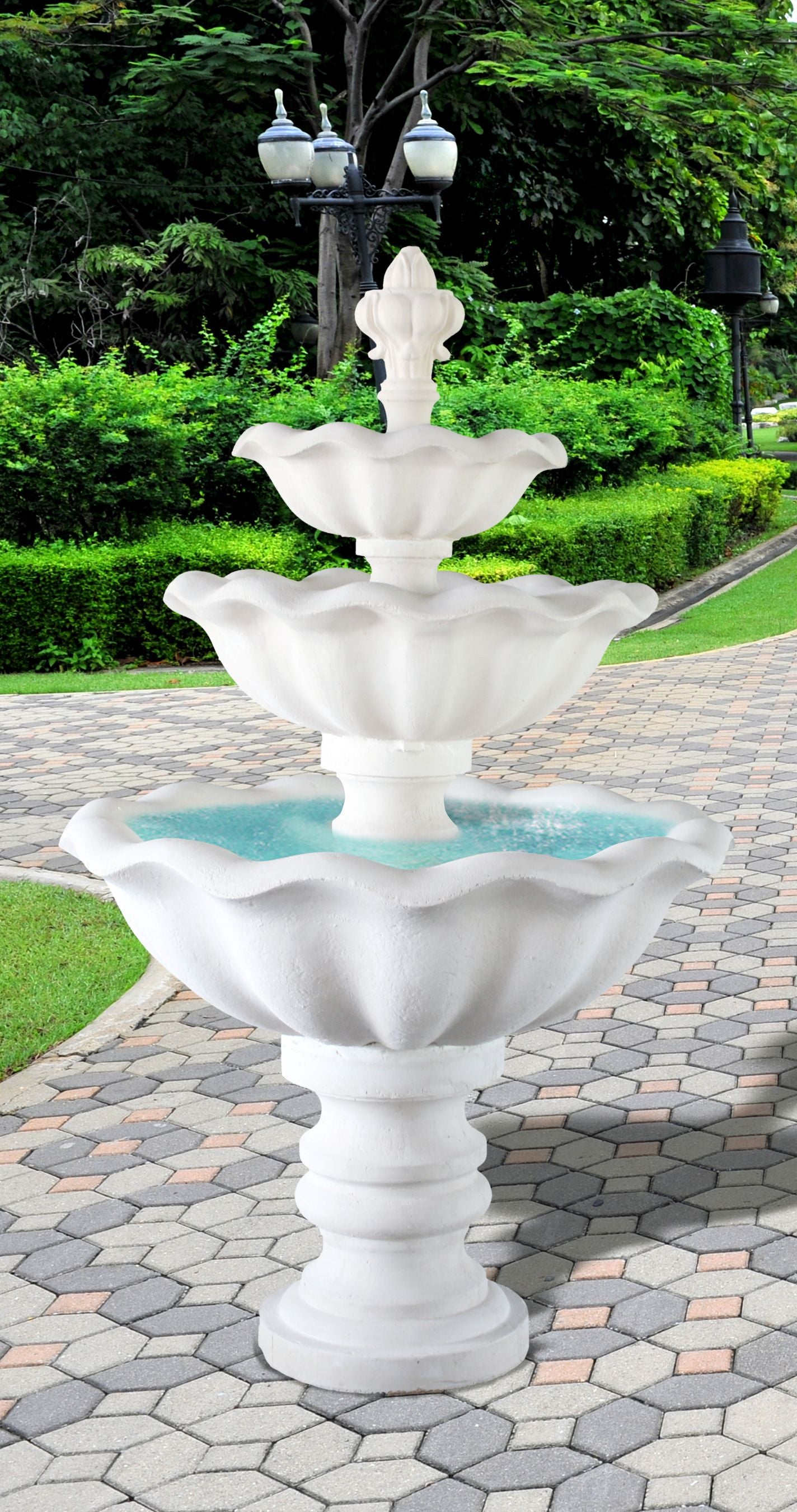 3_TIER_FLORAL - Cast Stone International 