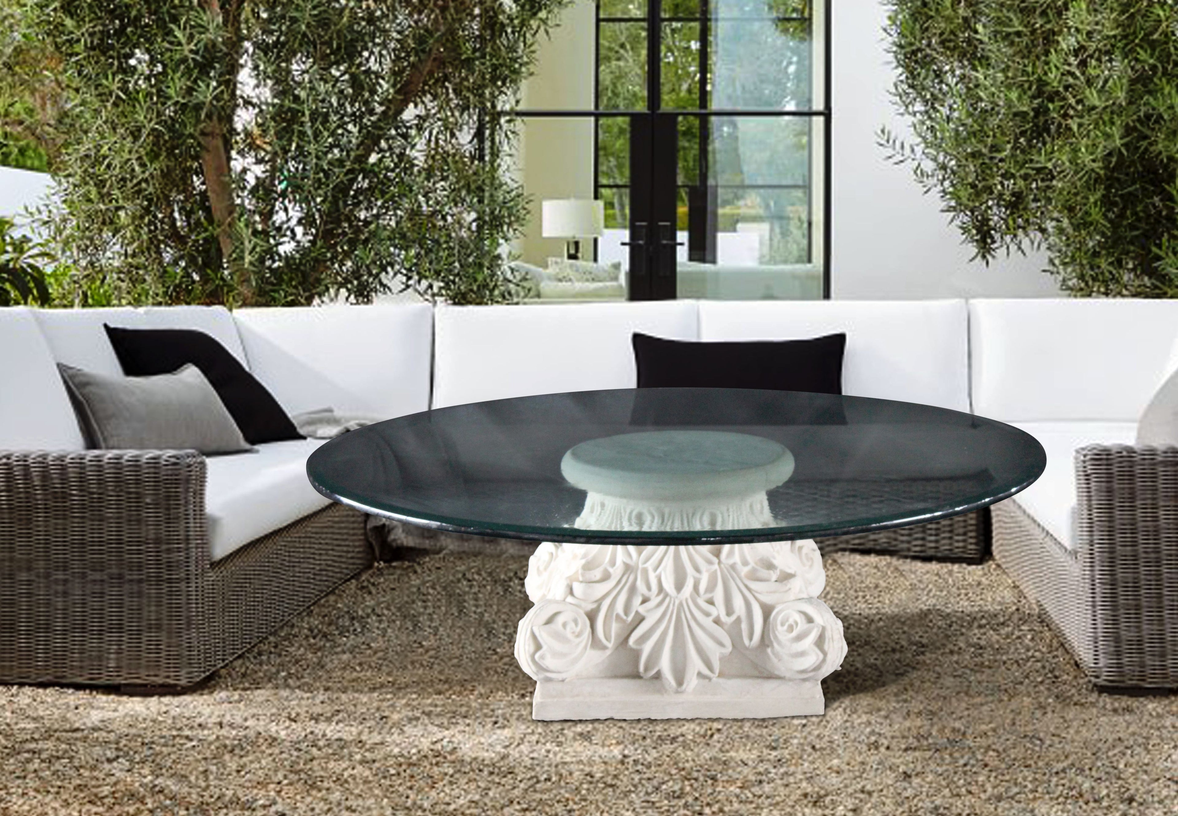 AREZZO_COFFEE_TABLE_BASE - Cast Stone International 