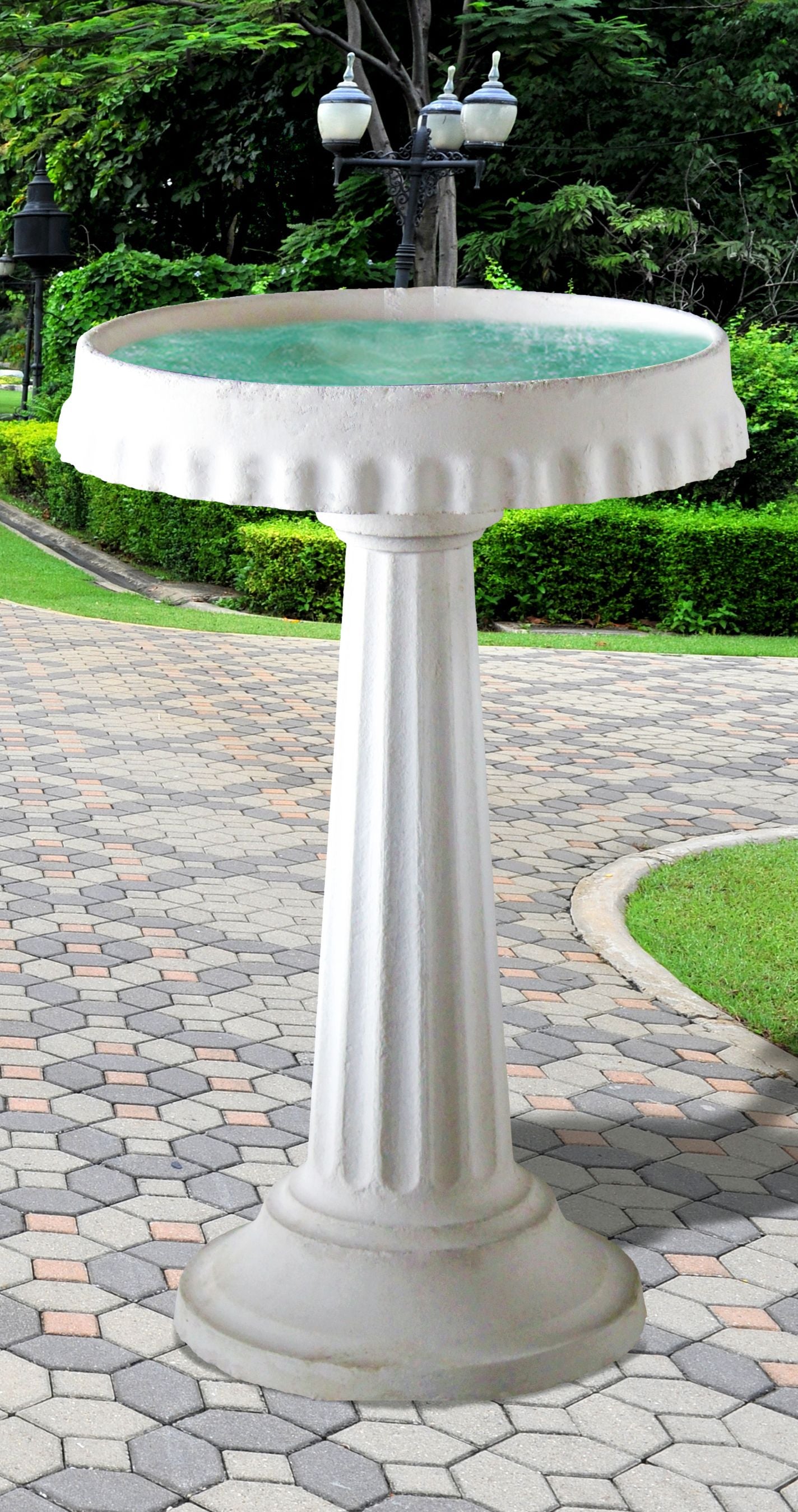 ATHENS_BIRDBATH - Cast Stone International 