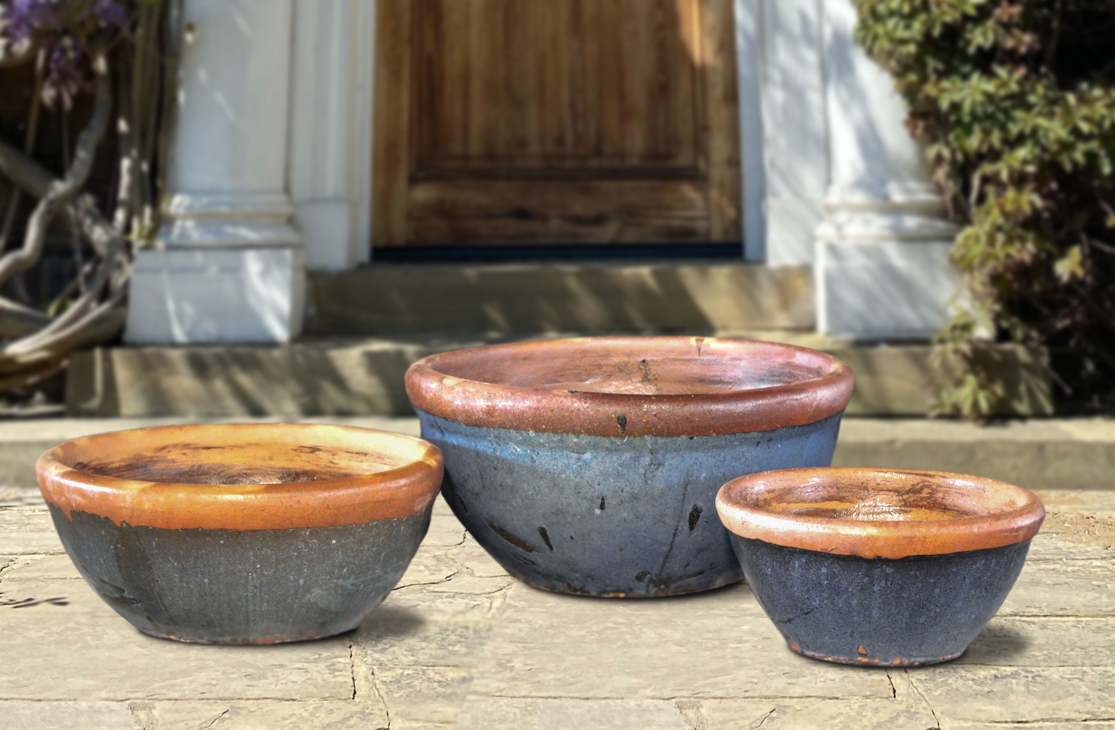 BLUE_BOSCO_PLANTERS - Cast Stone International 