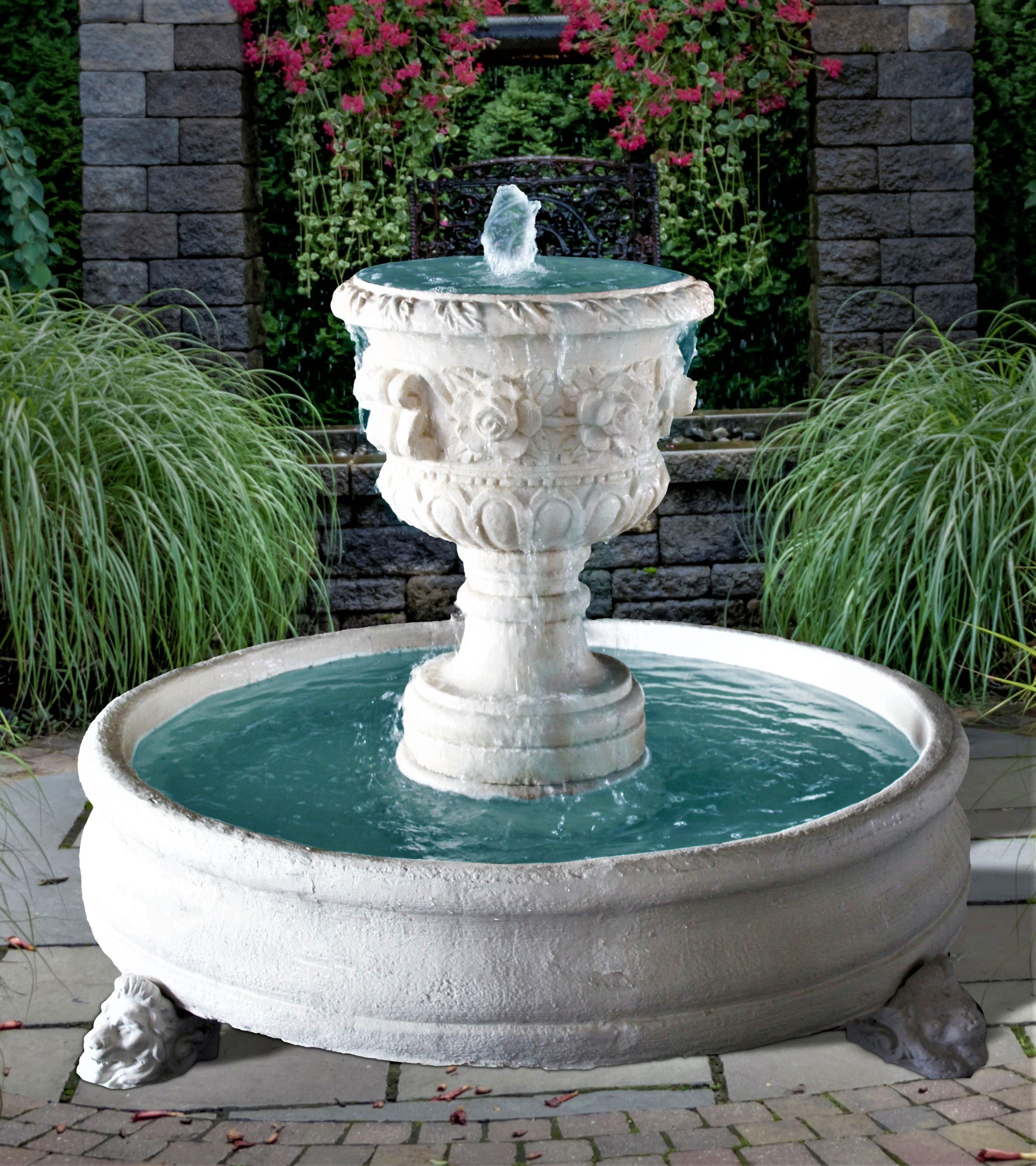 EXOTIC_ROSE_URN_2 - Cast Stone International 