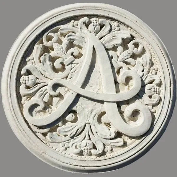 MonogramWallPlaque - Cast Stone International 