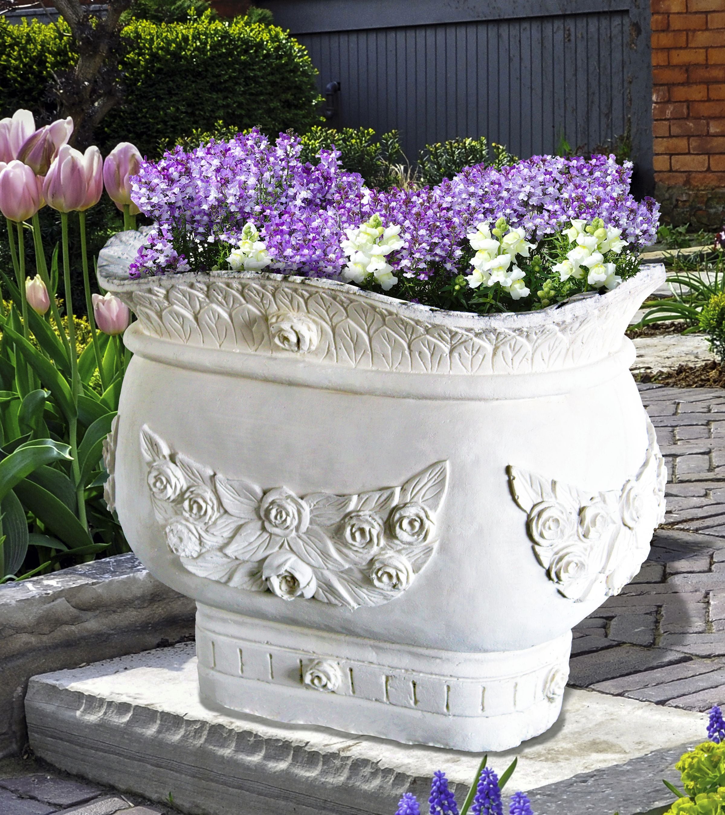 NAPLES_ITALIAN_PLANTER - Cast Stone International 