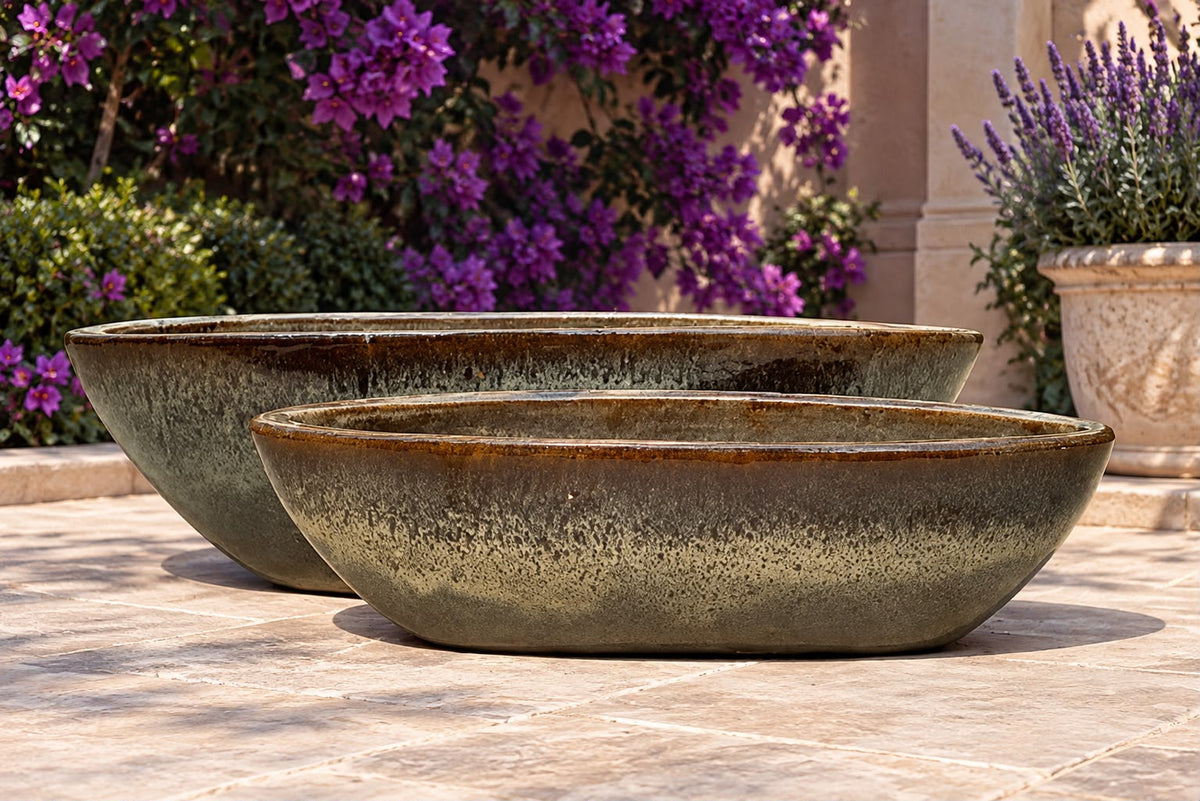 Oval Ceramic Planters