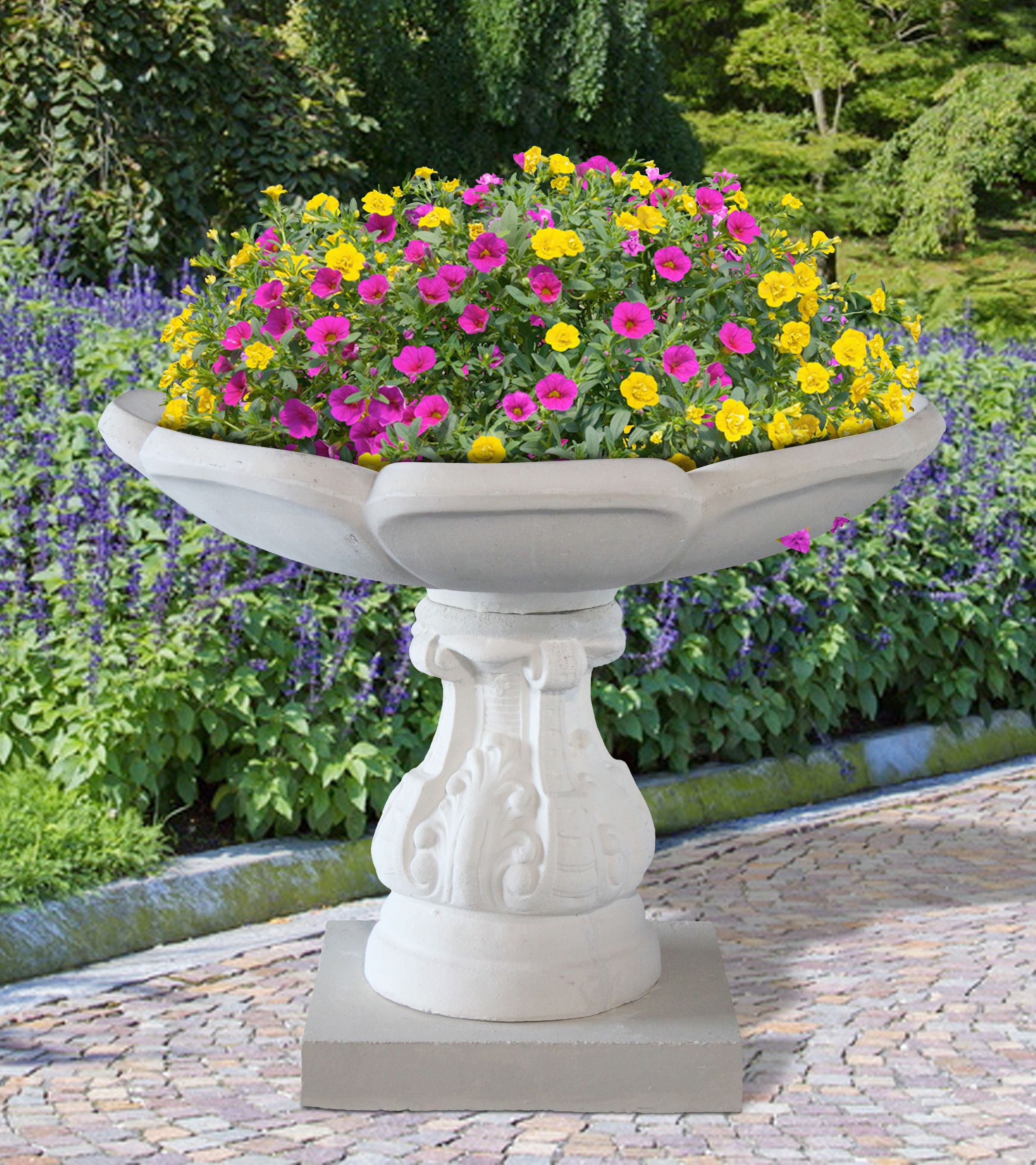 PETAL_URN - Cast Stone International 