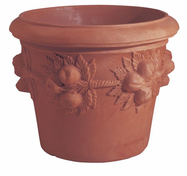 POT_WITH_POMERGRANATES - Cast Stone International 