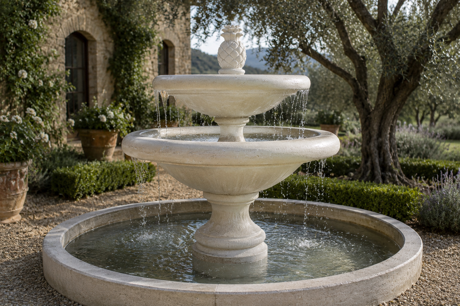 Palermo 2 Tier With Pineapple Water Fountain