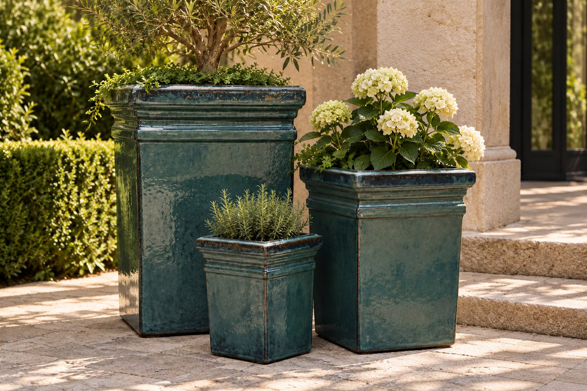 Square Ceramic Planters