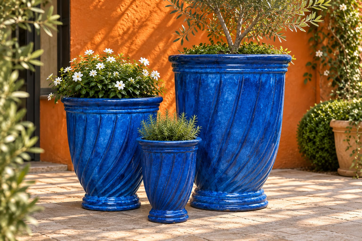 Swirl Ceramic Urns