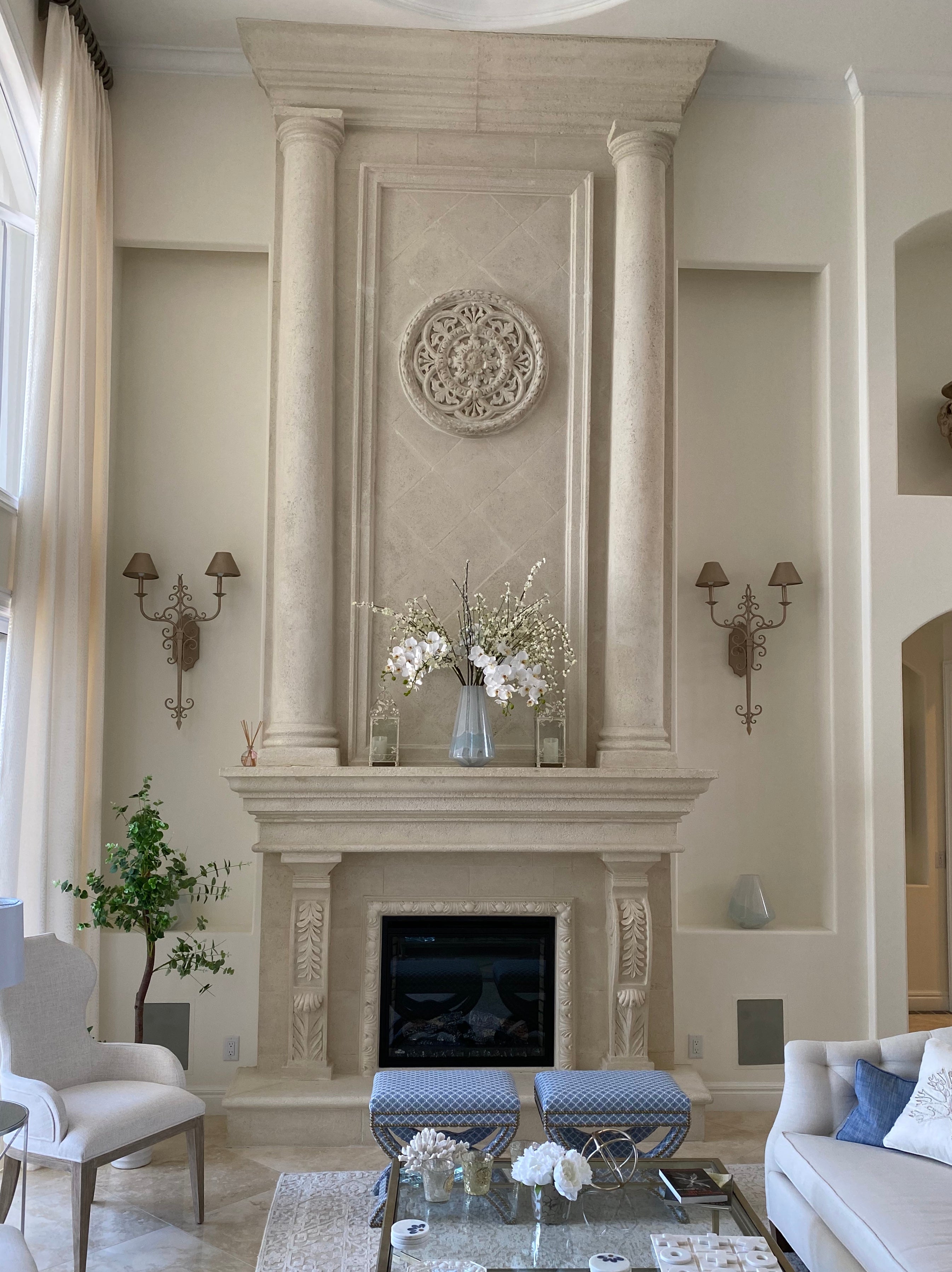 Tuscan Fireplace