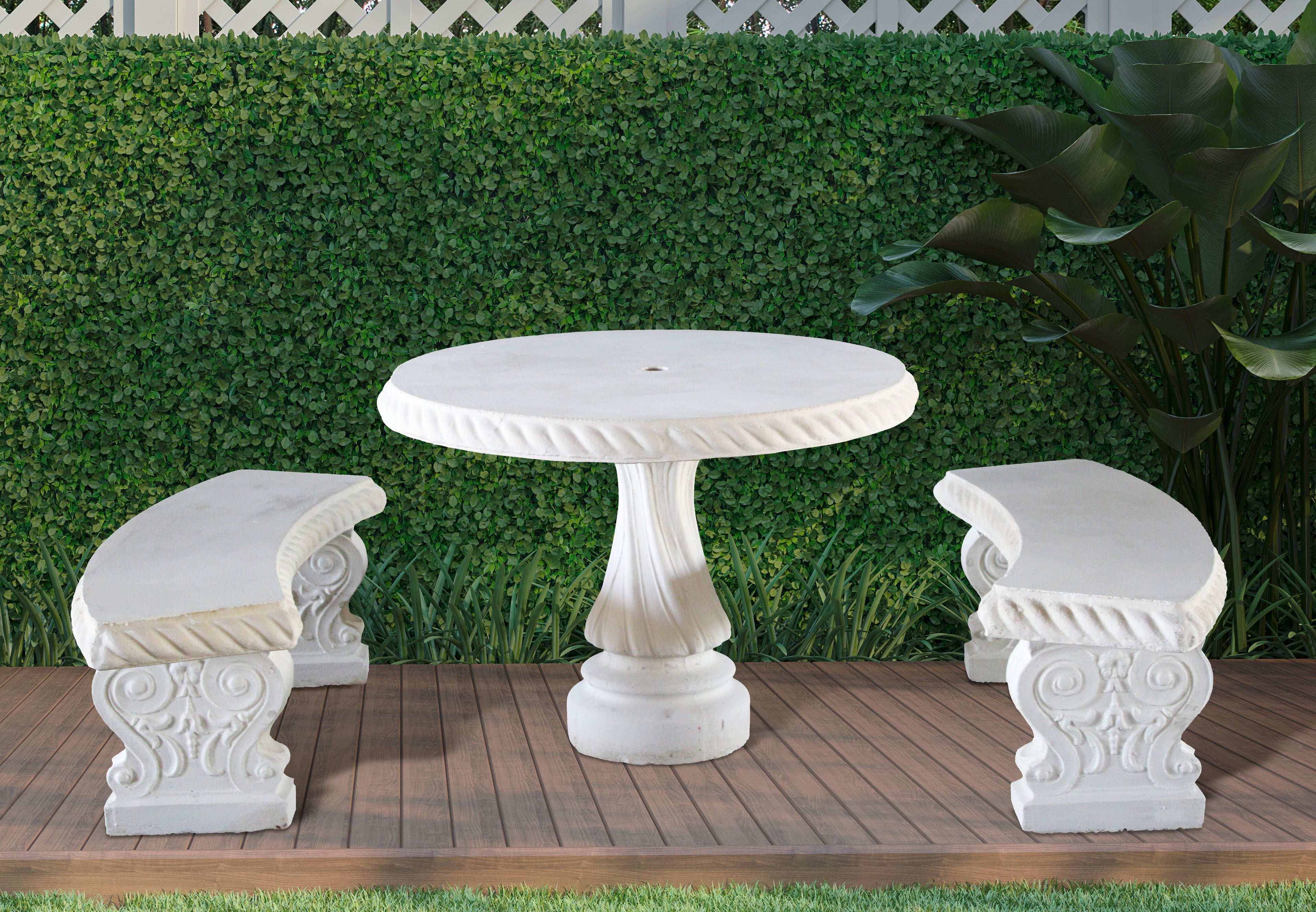 TUSCAN_ROPE_PATIO_SET - Cast Stone International 