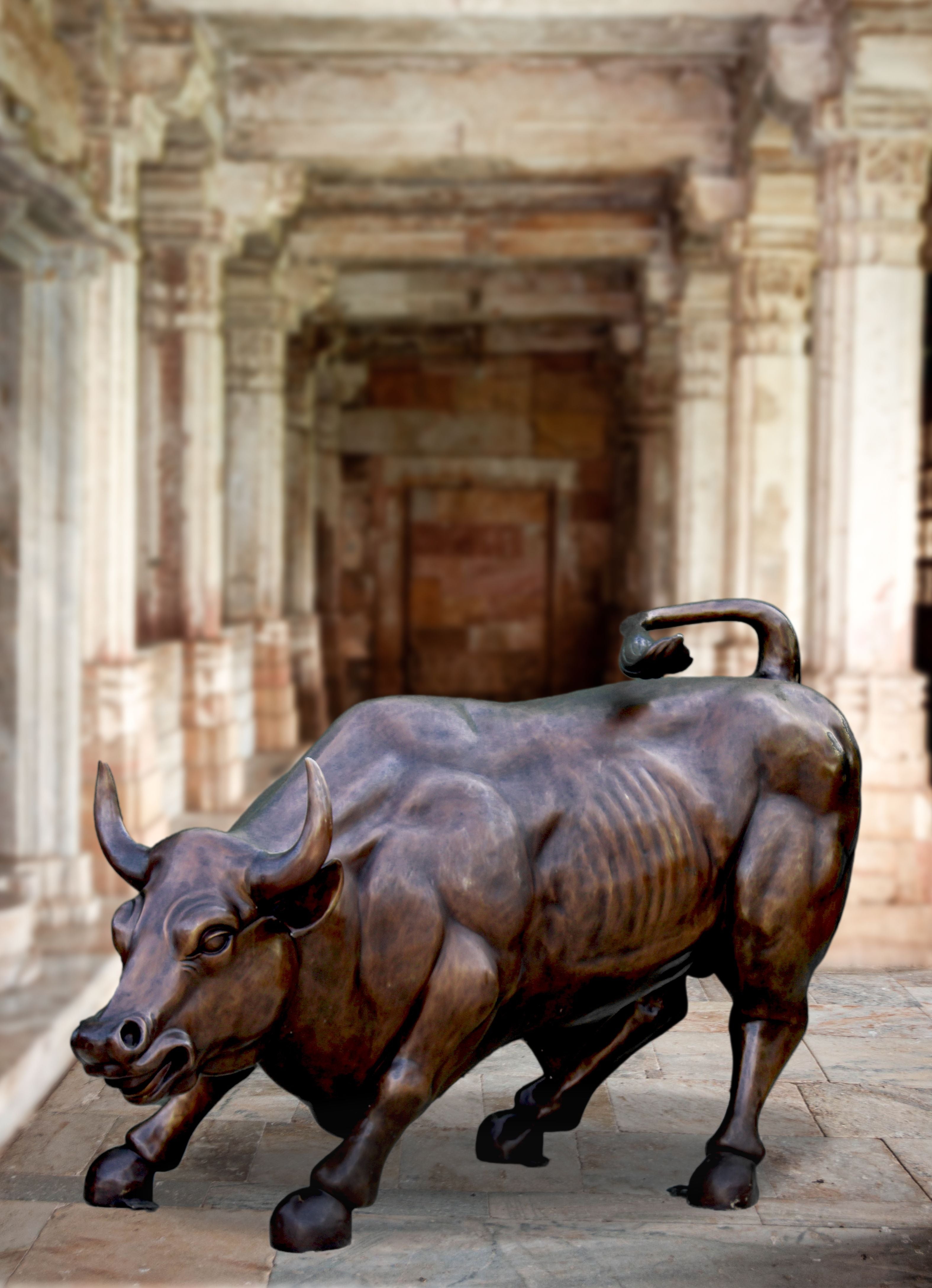 WALL_STREET_BULL_BRONZE_STATUE_2 - Cast Stone International 